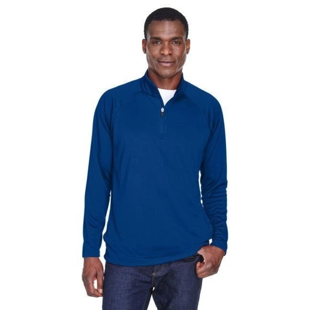 Devon‎ & Jones DG440 Men's Stretch Tech Shell Compass 1/4 Zip - Royal - M